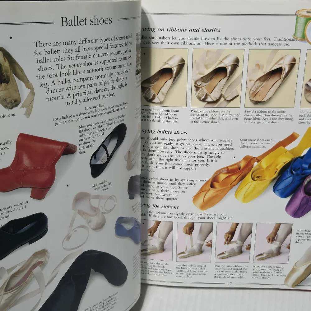 Usborne World of Ballet Book, guide to learning ballet, basic steps and more